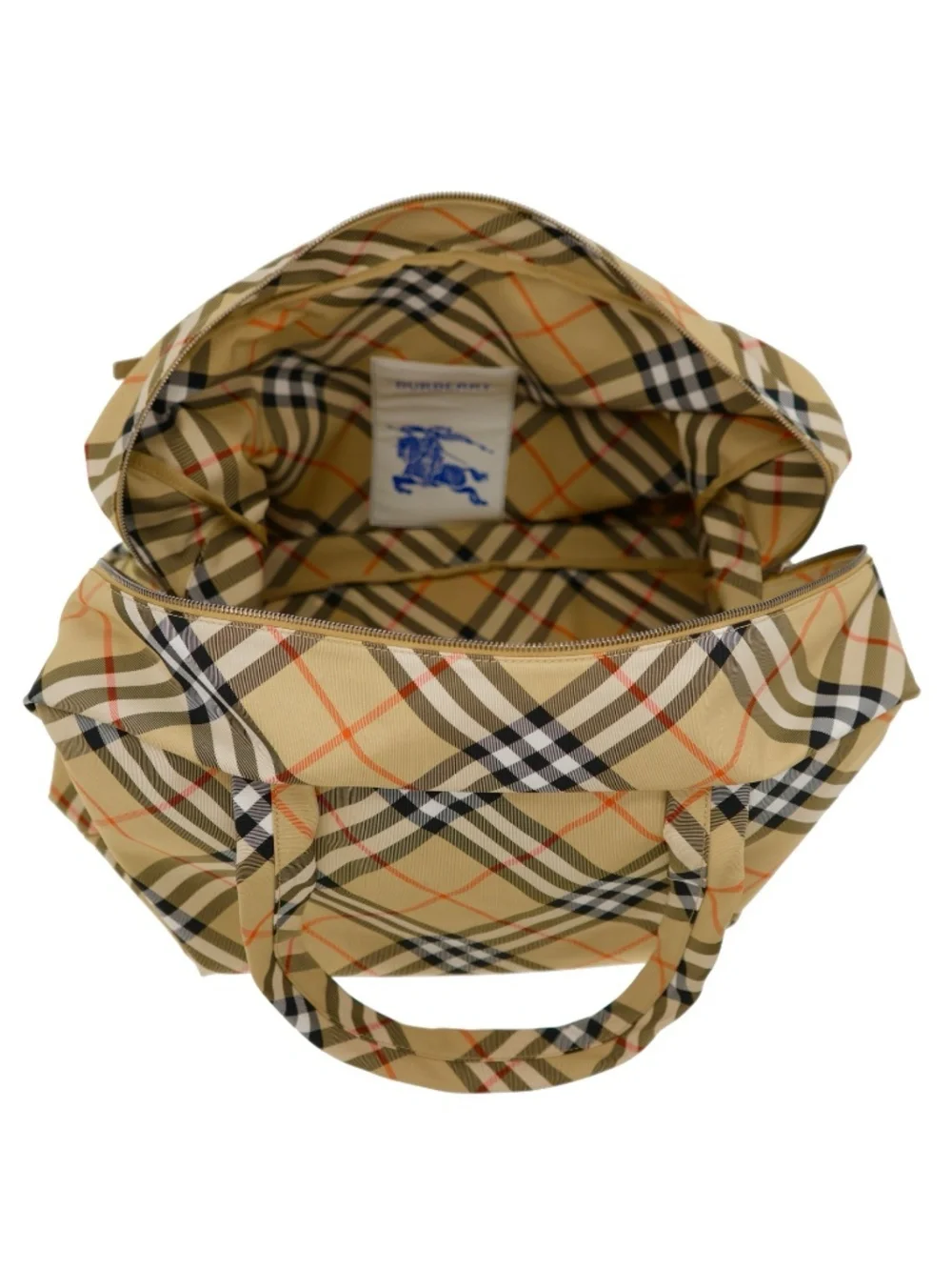Burberry Classics Weekender Duffle Bag Large Check Canvas New
